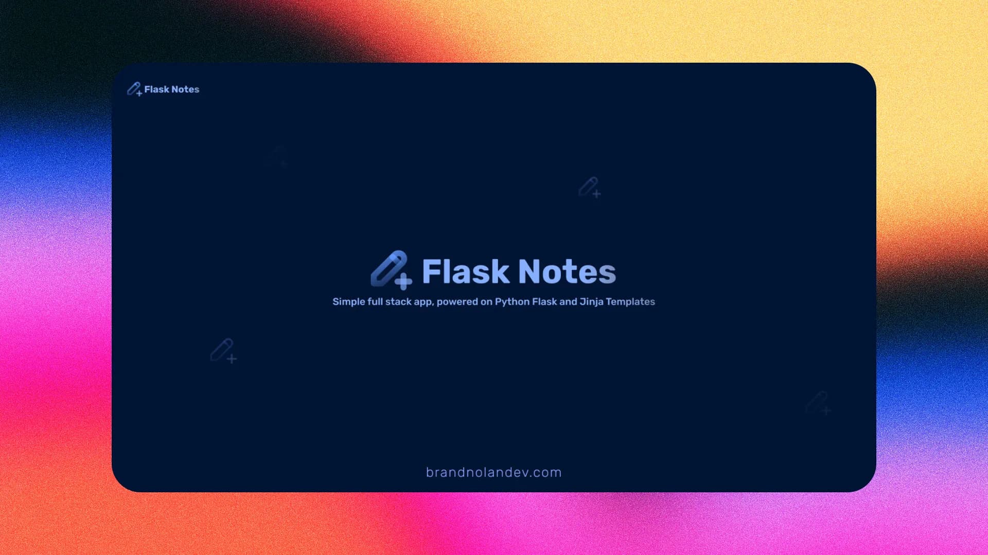 Flask Notes