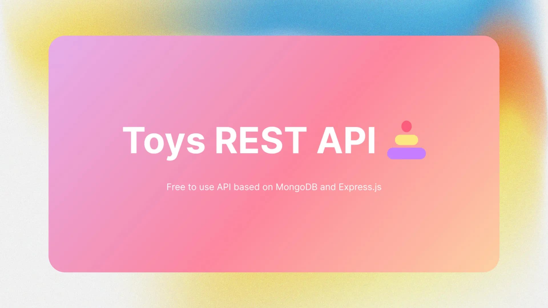 Toys Rest API